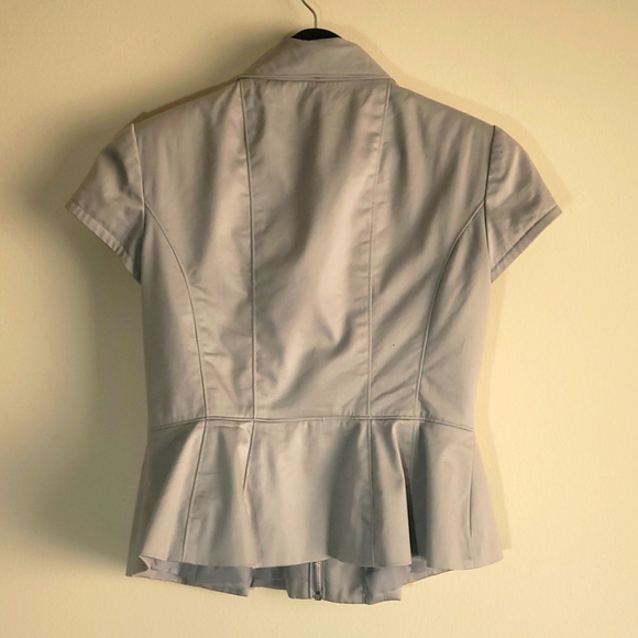 Worthington Short Sleeve Flair Waist Jacket Size Small - Picture 3 of 9